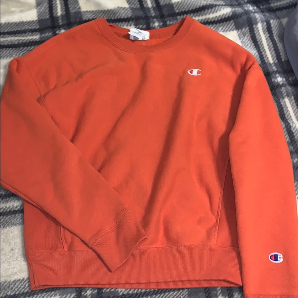 Orange Champion Crewneck